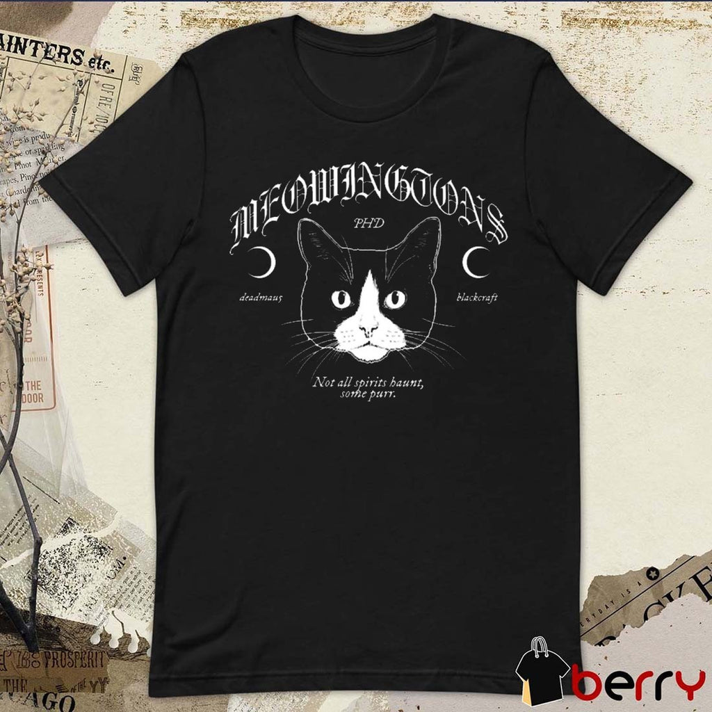 Deadmau5 x Blackcraft Cult Meowingtons Not All Spirits Haunt Some Purr Graphic t-shirt