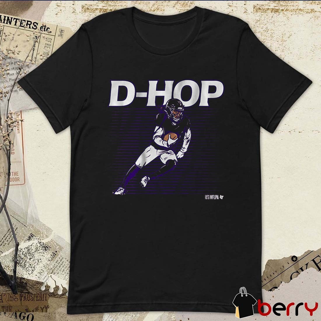 Deandre Hopkins D-Hop Baltimore Ravens NFL Football Painting t-shirt