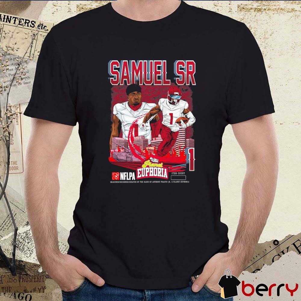 Deebo Samuel Sr. V2 Washington Commanders NFL Planet Euphoria Art t-shirt
