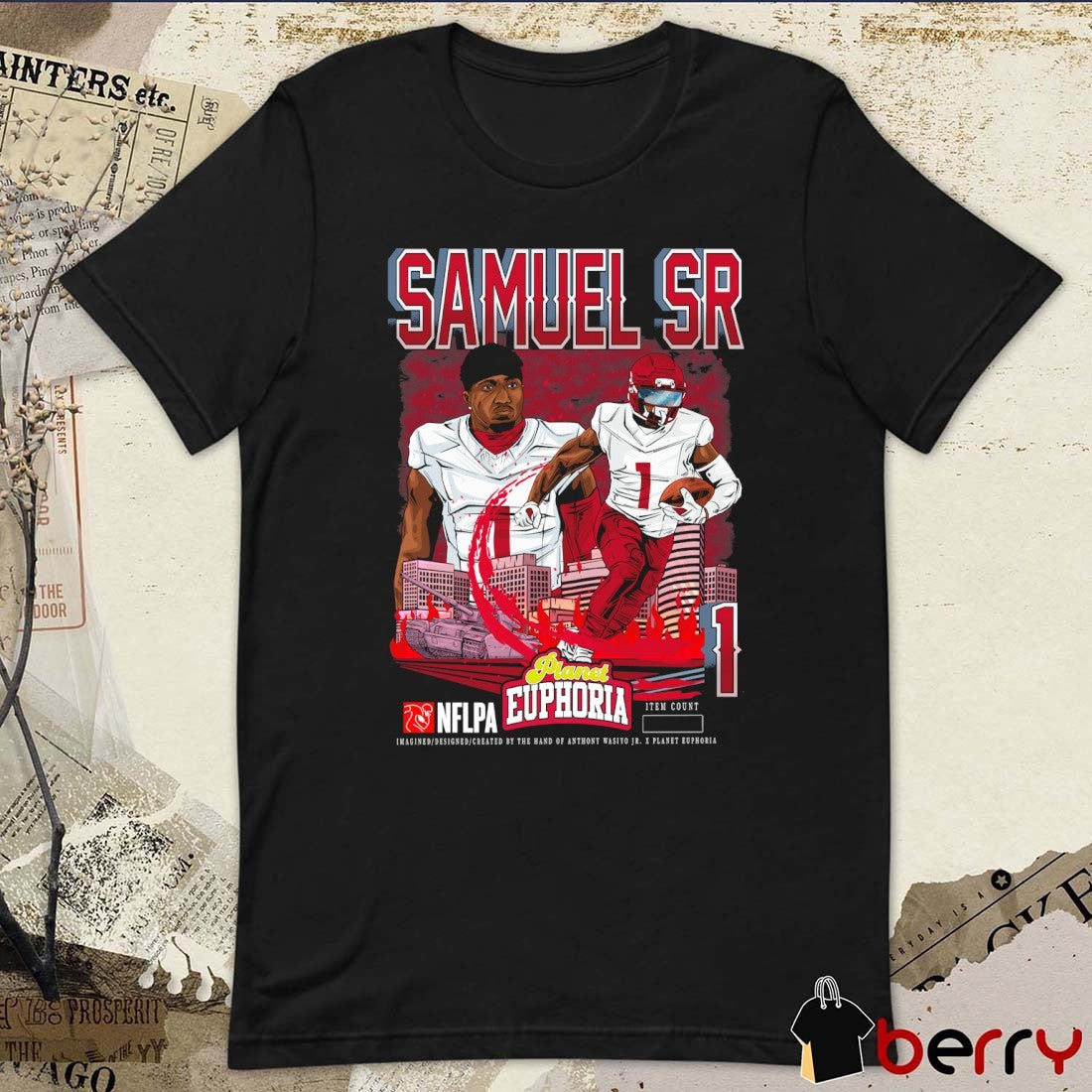 Deebo Samuel Sr. V2 Washington Commanders NFL Planet Euphoria Art t-shirt