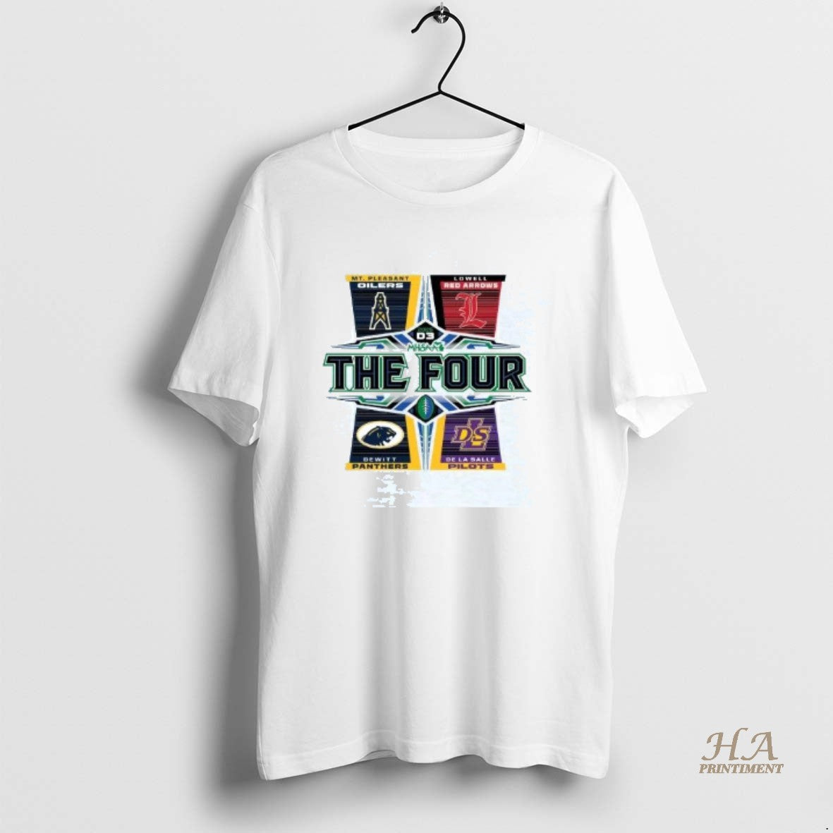 Official Dehzgjna 2025 Mhsaa Football D3 The Four T-Shirts, Hoodie, Sweatshirt | InkNestWear.com