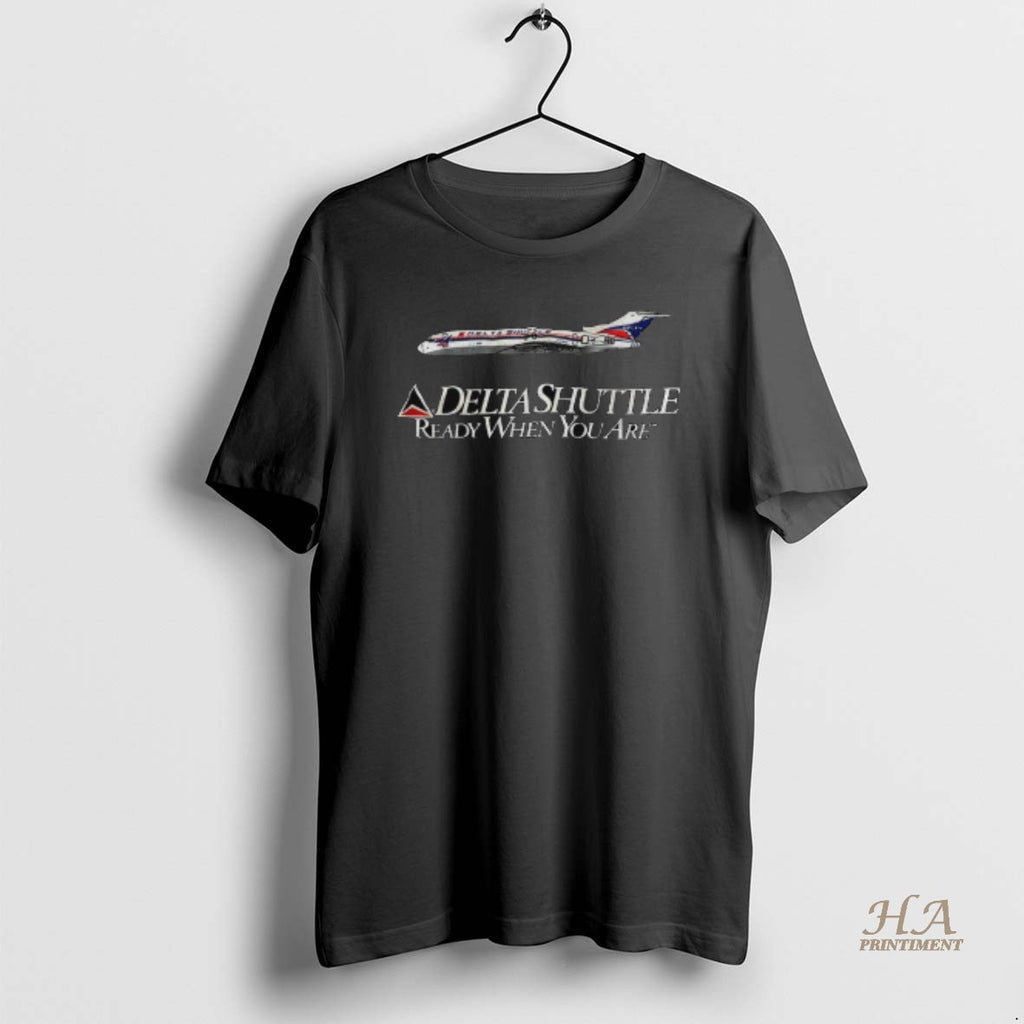 Official Delta Shuttle Ready When You Are Boeing 727 200 Ready When You Are T-Shirts, Hoodie, Sweatshirt | InkNestWear.com