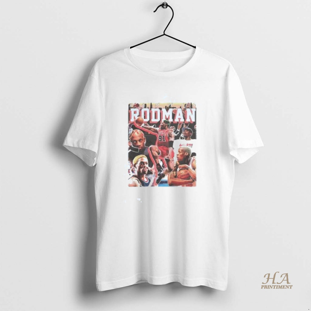 Official Dennis Rodman Picture Collage Chicago Bulls T-Shirts, Hoodie, Sweatshirt | InkNestWear.com