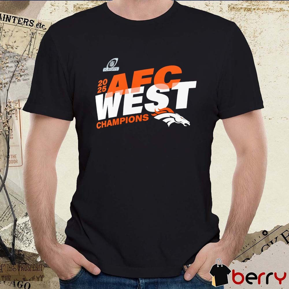 Denver Broncos 2025 AFC West Division Champions NFL Playoffs t-shirt