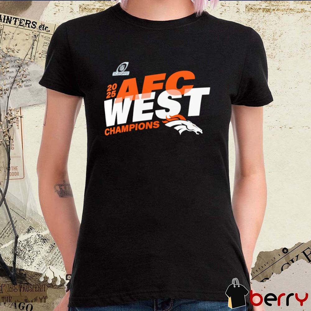 Denver Broncos 2025 AFC West Division Champions NFL Playoffs t-shirt