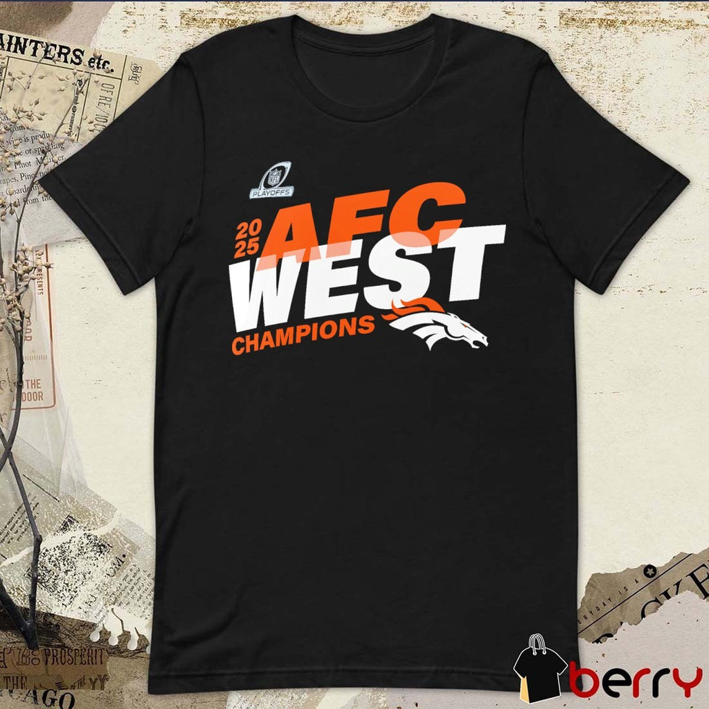 Denver Broncos 2025 AFC West Division Champions NFL Playoffs t-shirt