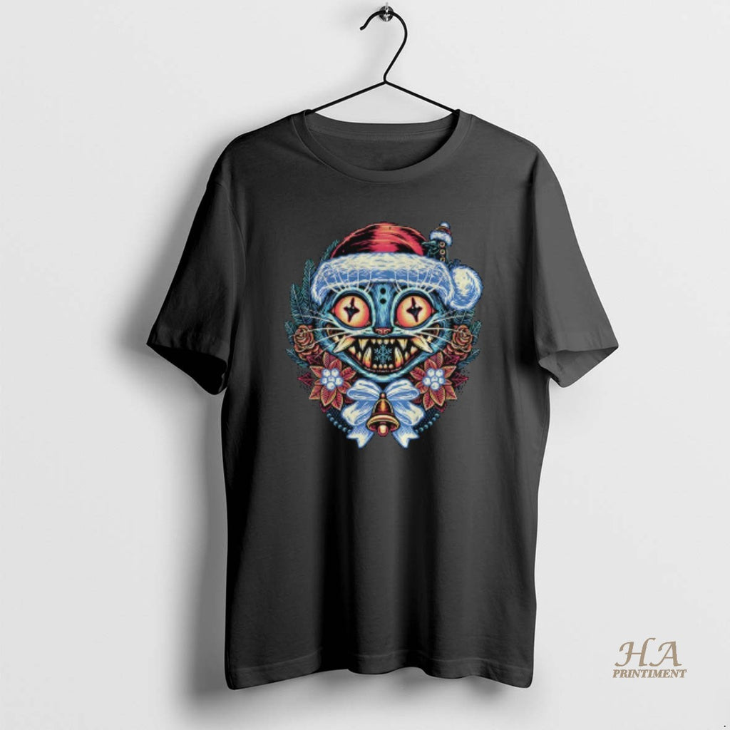 Official Derpy Tiger In A Santa Hat Art Kpop Demon Hunter Merry Christmas T-Shirts, Hoodie, Sweatshirt | InkNestWear.com