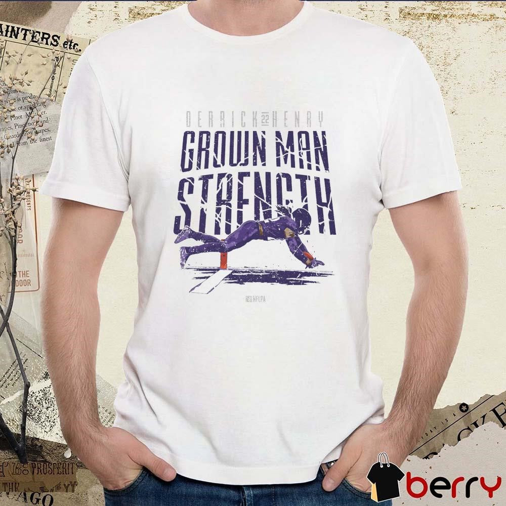Derrick Henry Baltimore Ravens NFL Grown Man Strength t-shirt