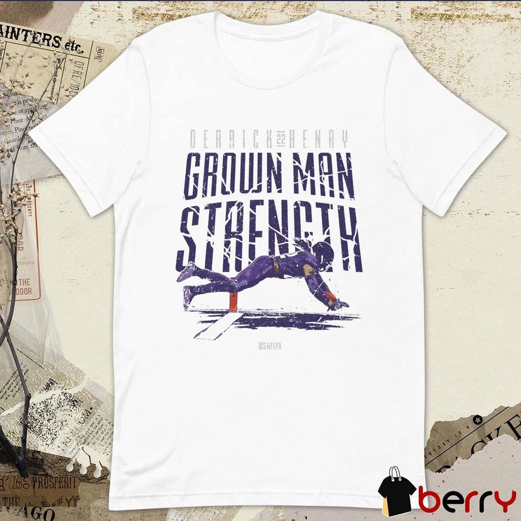 Derrick Henry Baltimore Ravens NFL Grown Man Strength t-shirt