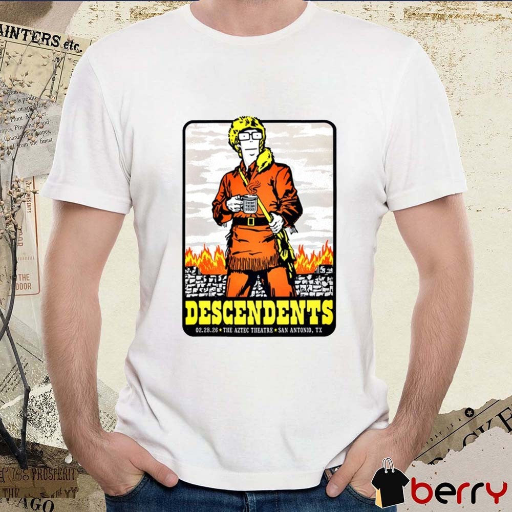 Descendents February 28 2026 The Aztec Theatre in San Antonio TX t-shirt