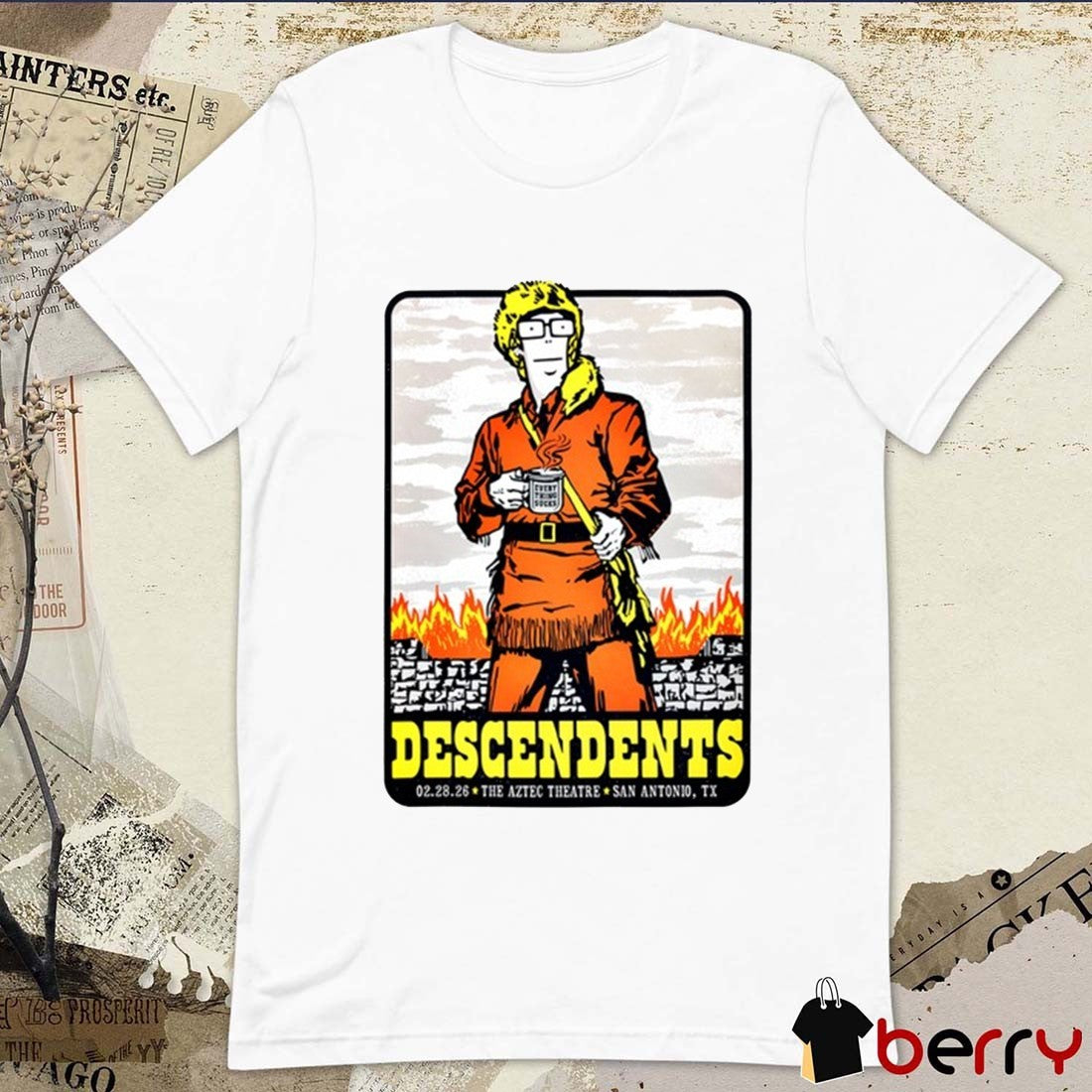 Descendents February 28 2026 The Aztec Theatre in San Antonio TX t-shirt