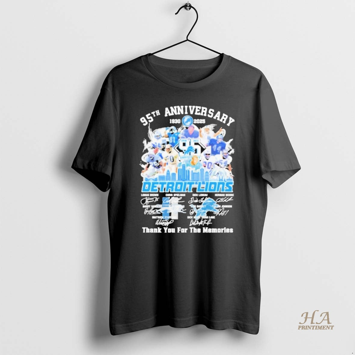 Official Detroit Lions 95th Anniversary 1930 2025 Thank You Forever T-Shirts, Hoodie, Sweatshirt | InkNestWear.com