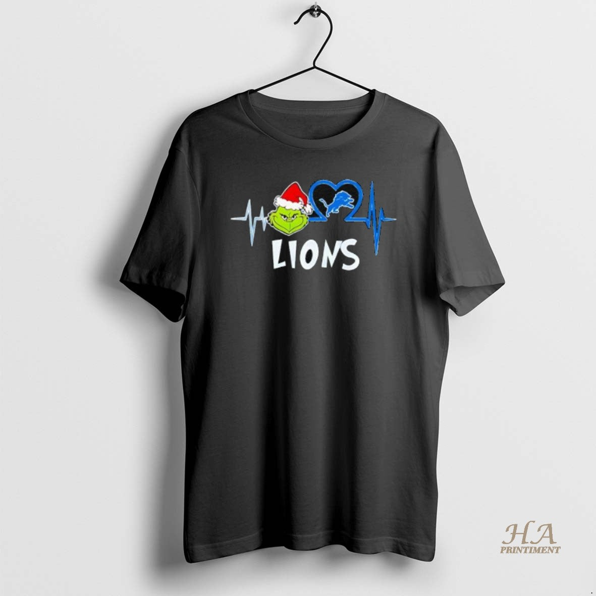 Official Detroit Lions Grinch Merry Grinchmas Heart Rate T-Shirts, Hoodie, Sweatshirt | InkNestWear.com