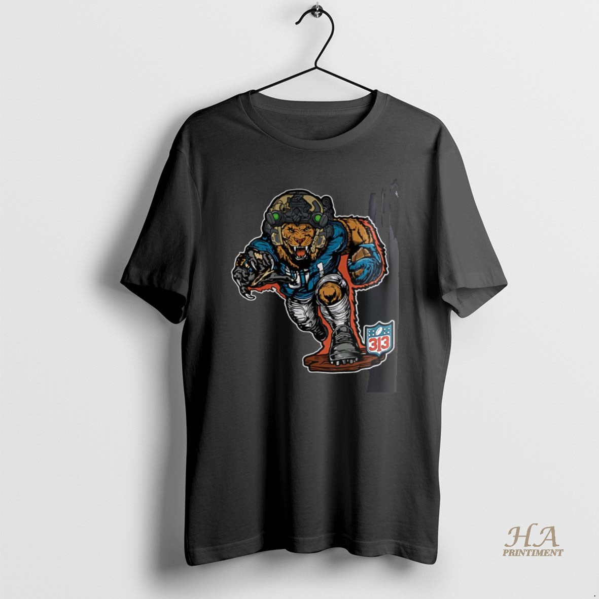 Official Detroit Lions Football 313 Soldier Mascot T-Shirts, Hoodie, Sweatshirt | InkNestWear.com