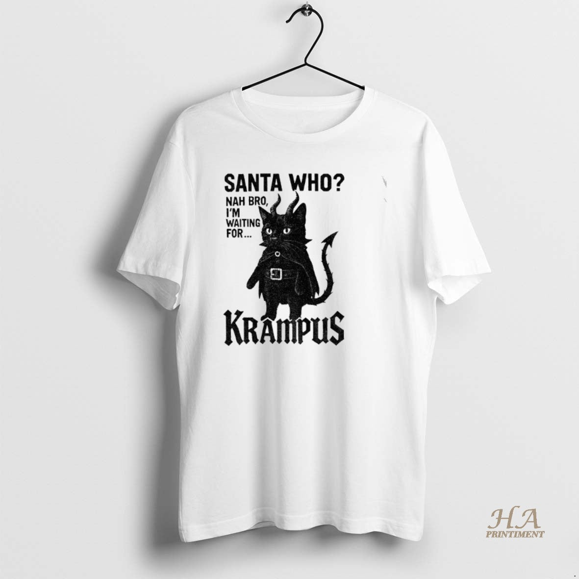 Official Devil Cat Santa Who Nah Bro Im Waiting For Krampus T-Shirts, Hoodie, Sweatshirt | InkNestWear.com
