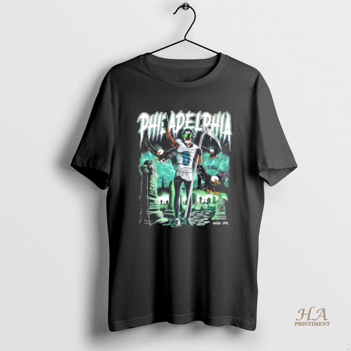 Official Devonta Smith Slim Reaper Graveyard T-Shirts, Hoodie, Sweatshirt | InkNestWear.com