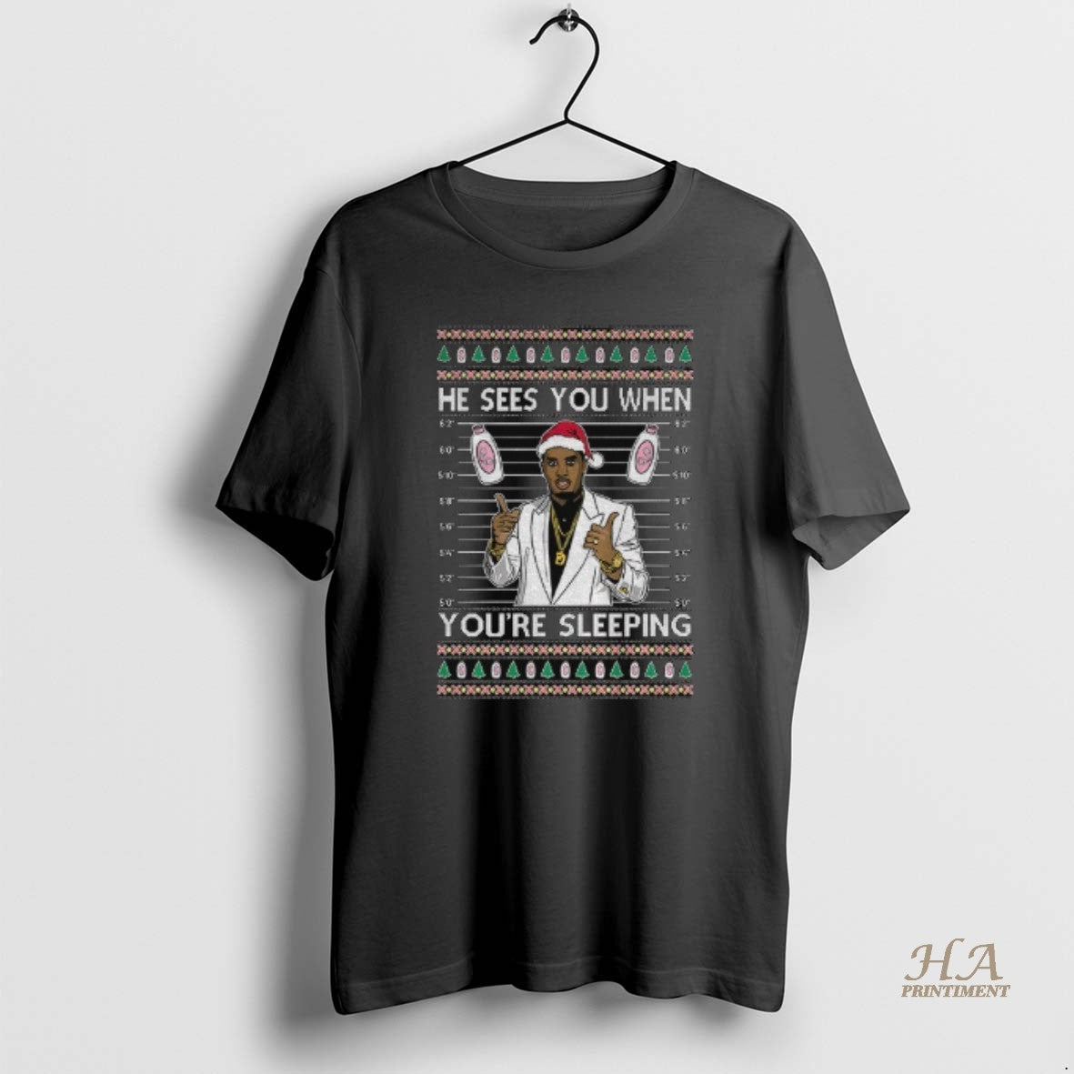 Official Diddy Sees You When Youre Sleeping Ugly Christmas 2025 T-Shirts, Hoodie, Sweatshirt | InkNestWear.com
