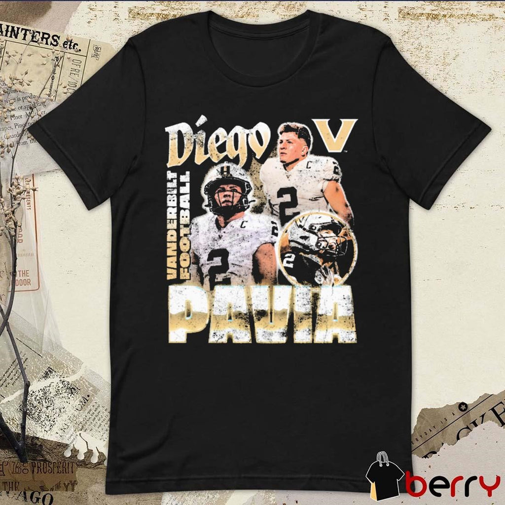 Diego Pavia Vanderbilt Commodores Football Vintage Graphic t-shirt