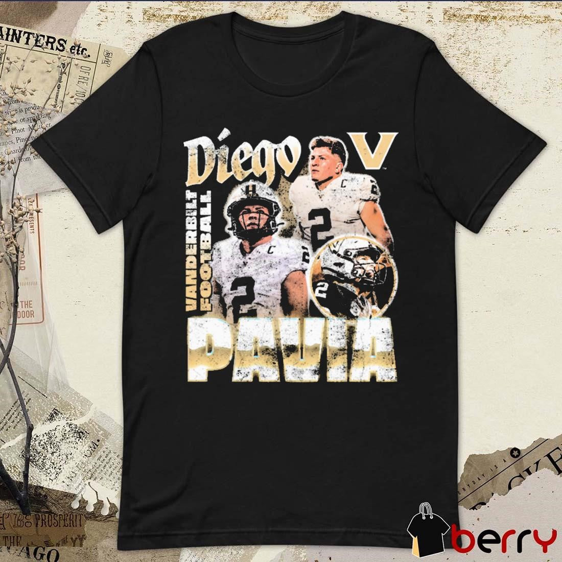 Diego Pavia Vanderbilt Commodores Football Vintage Graphic t-shirt