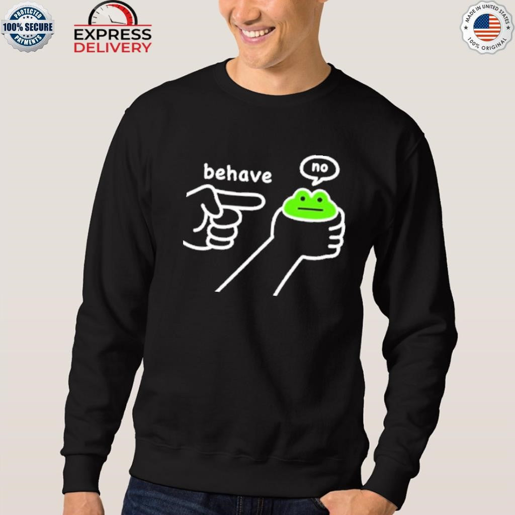 Dishonest Frog Funny Frog Meme Behave No Shirt