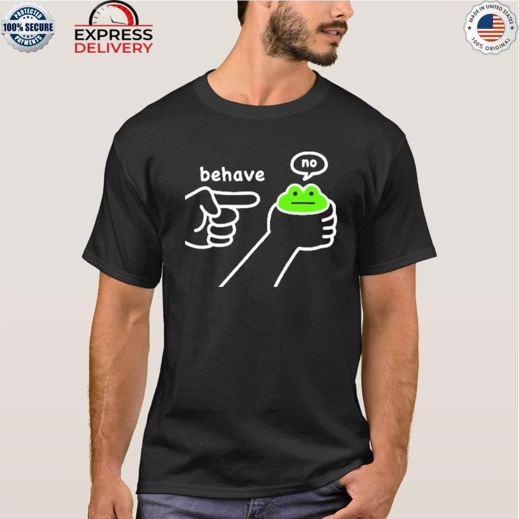 Dishonest Frog Funny Frog Meme Behave No Shirt