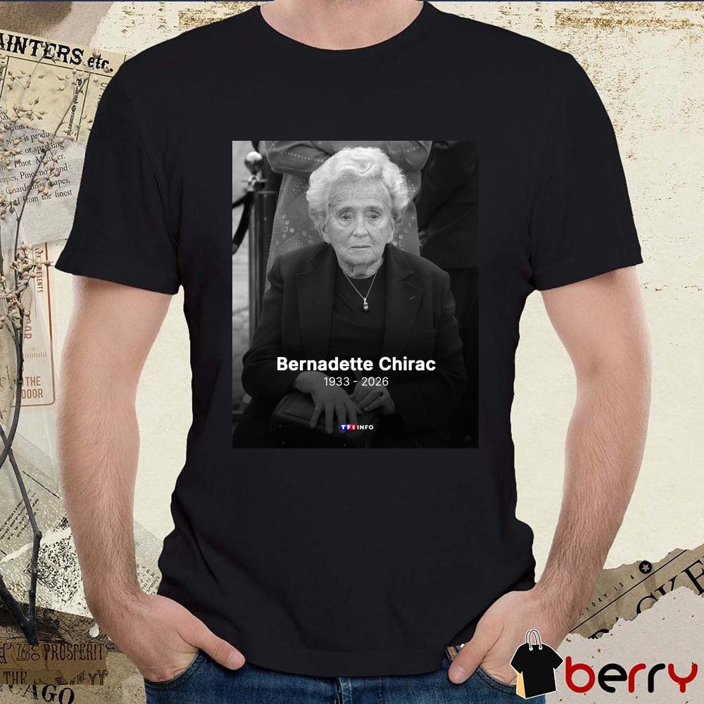Disparition Bernadette Chirac 1933 – 2026 TF1 INFO Poster t-shirt
