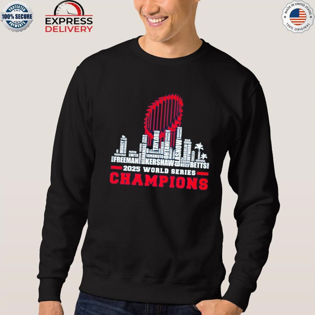 Dodgers 2025 World Series Champions All Team Player Shirt
