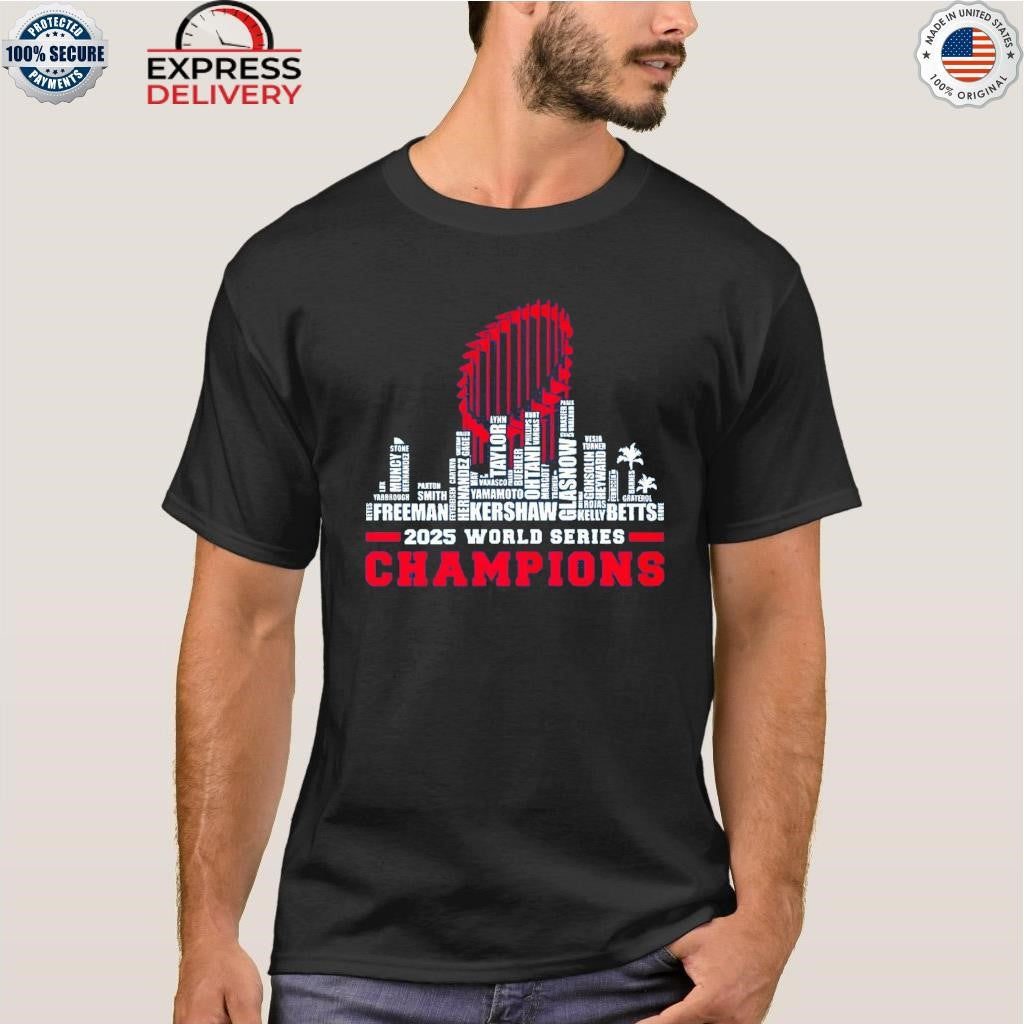 Dodgers 2025 World Series Champions All Team Player Shirt