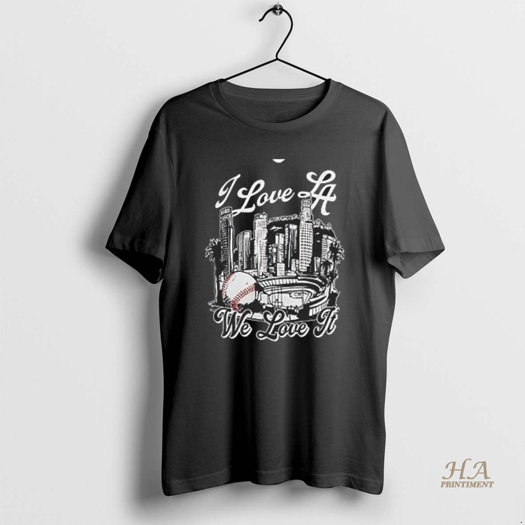 Official Dodgers World Series Champions I Love La Skyline T-Shirts, Hoodie, Sweatshirt | InkNestWear.com