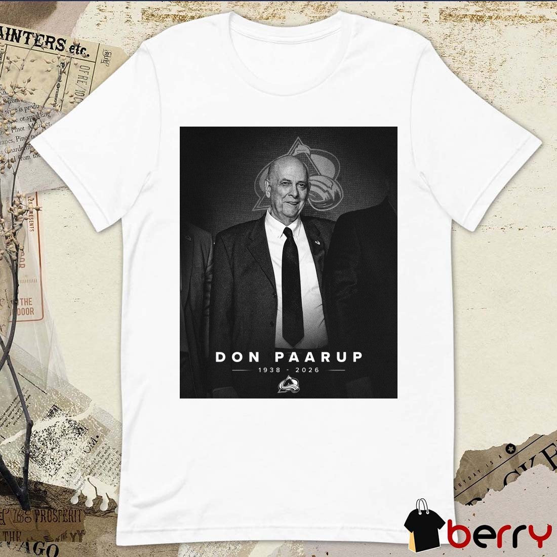 Don Paarup 1938 – 2026 Colorado Avalanche Poster t-shirt