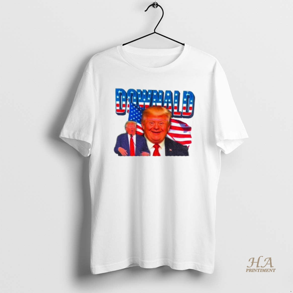 Official Donald Trump Downald Political American Flag Funny Meme T-Shirts, Hoodie, Sweatshirt | InkNestWear.com