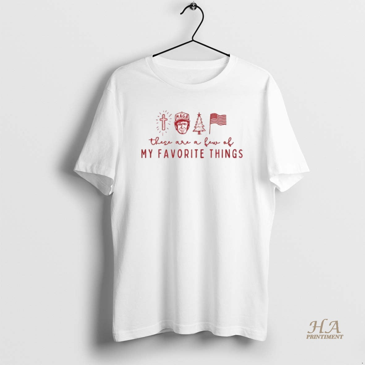 Official Donald Trump Maga These Are A Few Of My Favorite Things Merry Christmas T-Shirts, Hoodie, Sweatshirt