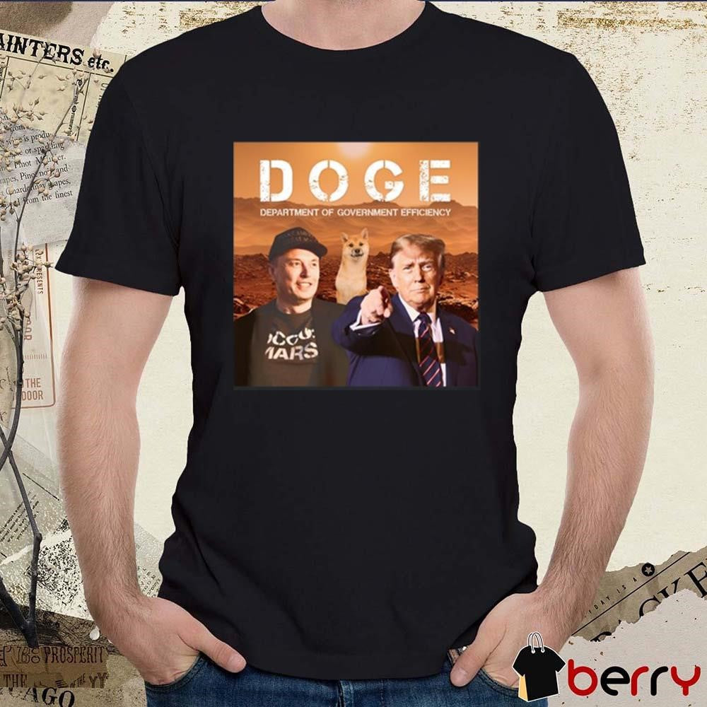 Donald Trump Vance Elon Musk Trump Doge Department Of Government Efficiency t-shirt