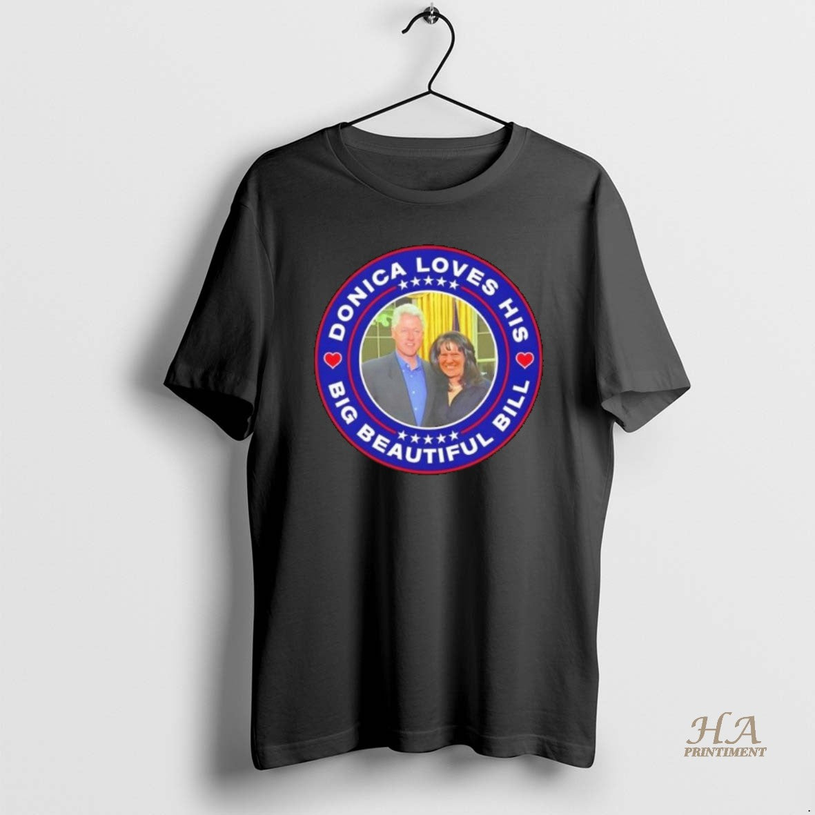 Official Donica Loves His Big Beautiful Bill Donica Lewinsky Vs Bill Clinton Anti Trump Long T-Shirts, Hoodie, Sweatshirt