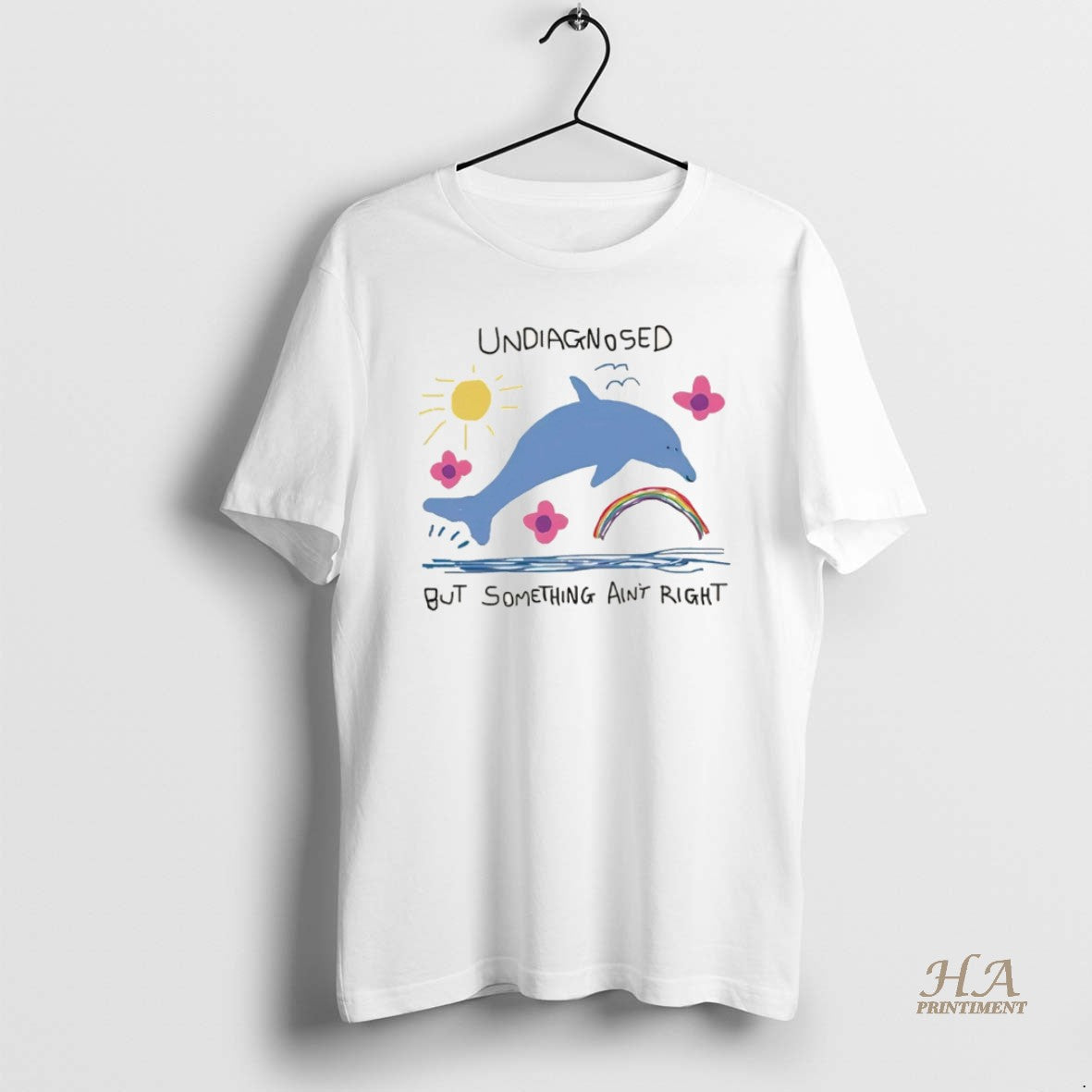 Official Dophin Undiagnosed But Something Aint Right Christmas T-Shirts, Hoodie, Sweatshirt | InkNestWear.com