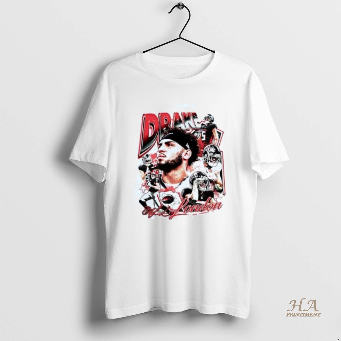 Official Drake London Picture Collage Signature T-Shirts, Hoodie, Sweatshirt | InkNestWear.com