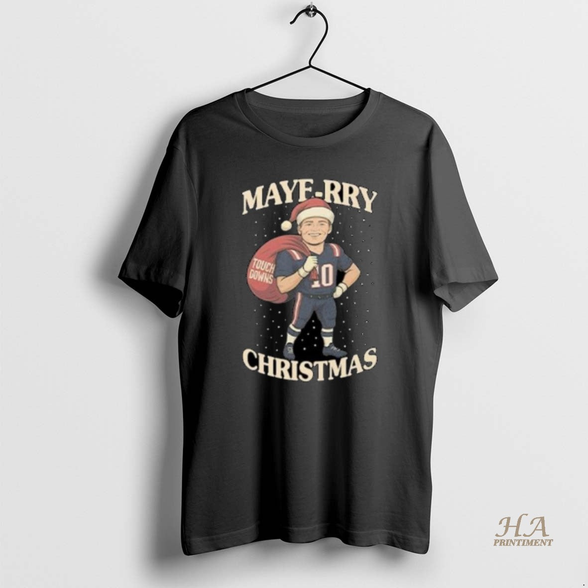 Official Drake Maye Maye Rry Christmas Circle Black T-Shirts, Hoodie, Sweatshirt | InkNestWear.com