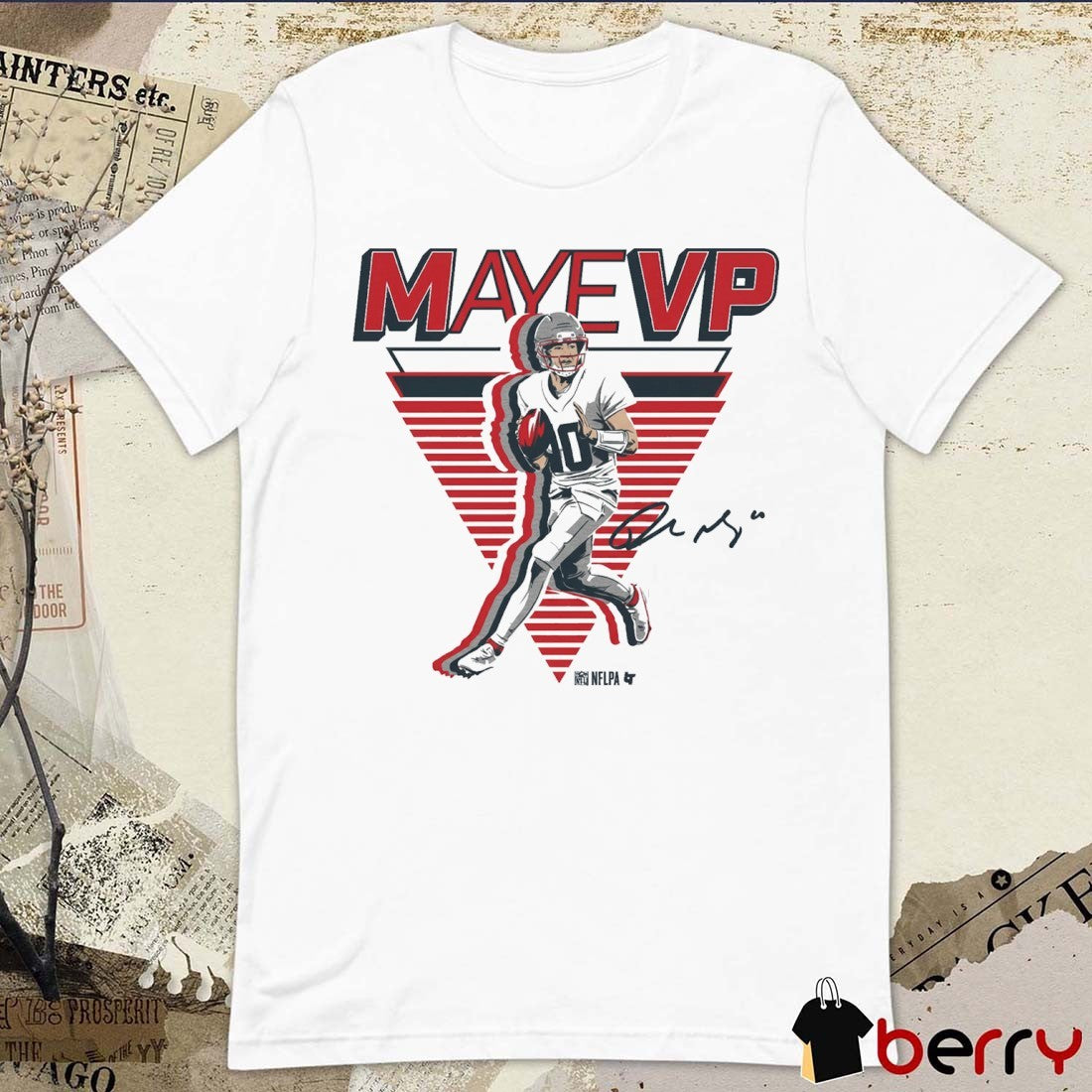 Drake Maye MayeVP New England Patriots NFL Signature t-shirt
