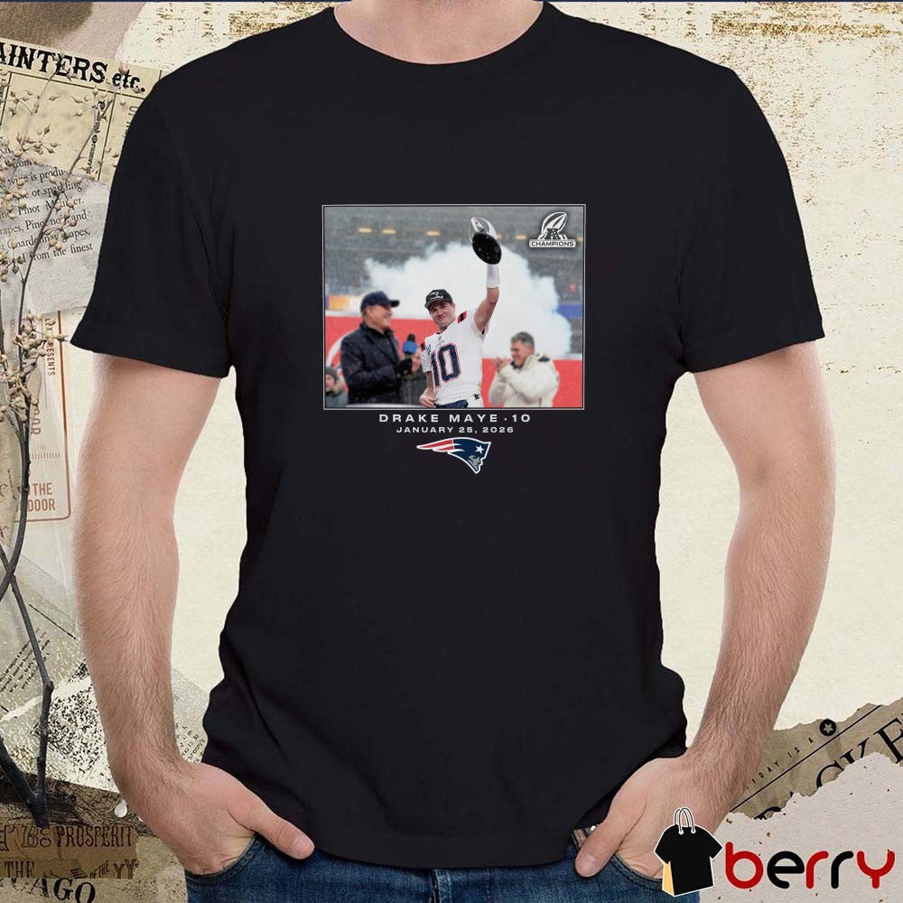 Drake Maye New England Patriots NFL Flash Features Week 21 January 25 2026 t-shirt