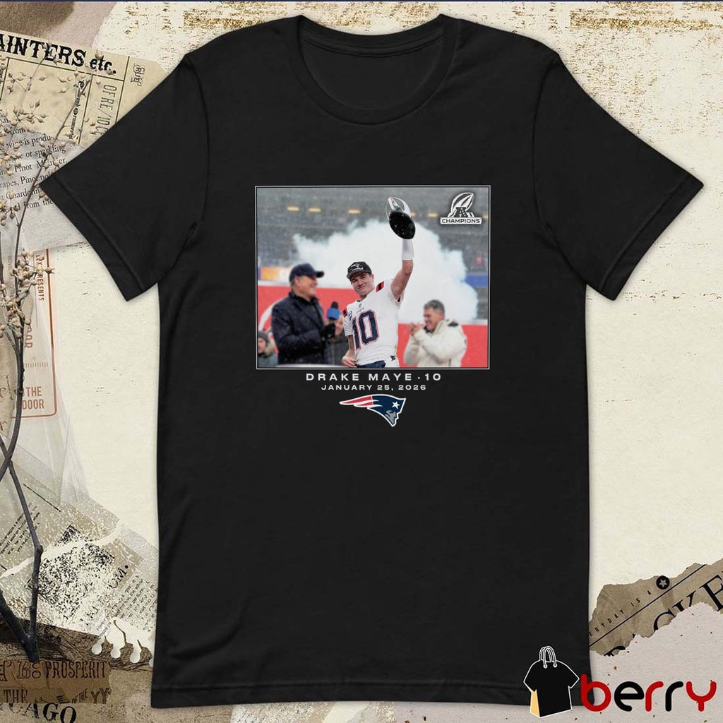 Drake Maye New England Patriots NFL Flash Features Week 21 January 25 2026 t-shirt