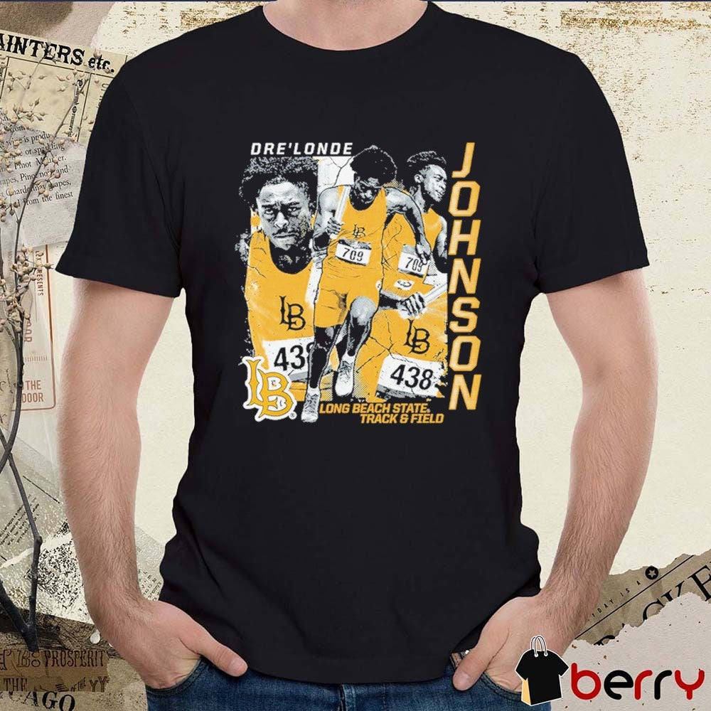 Dre’londe Johnson Long Beach State University Track & Fields NCAA Electric t-shirt
