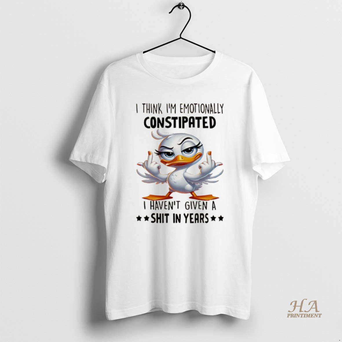 Official Duck I Think Im Emotionally Constipated I Havent Given A Shit In Years Christmas T-Shirts, Hoodie, Sweatshirt