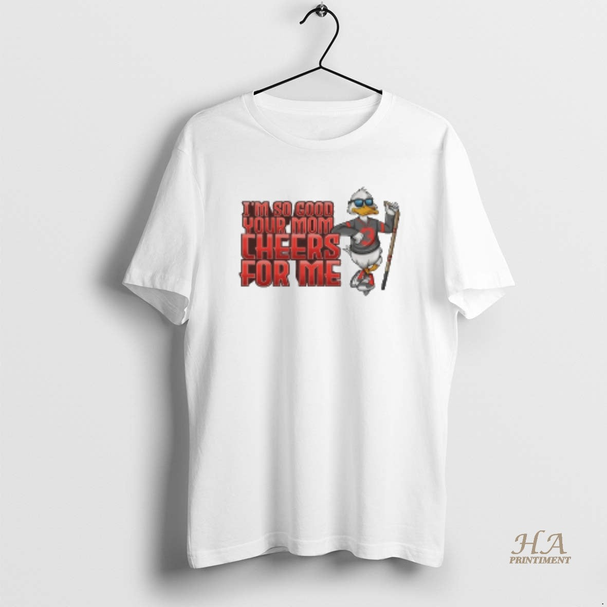 Official Duck Im So Good Your Mom Cheers For Me Nba 2025 26 Mascot T-Shirts, Hoodie, Sweatshirt | InkNestWear.com