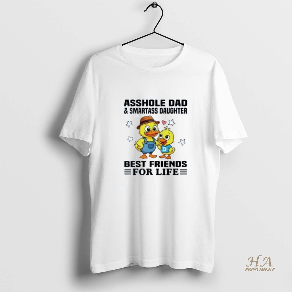 Official Duck Asshole Dad And Smartass Daughter Best Friends For Life T-Shirts, Hoodie, Sweatshirt | InkNestWear.com