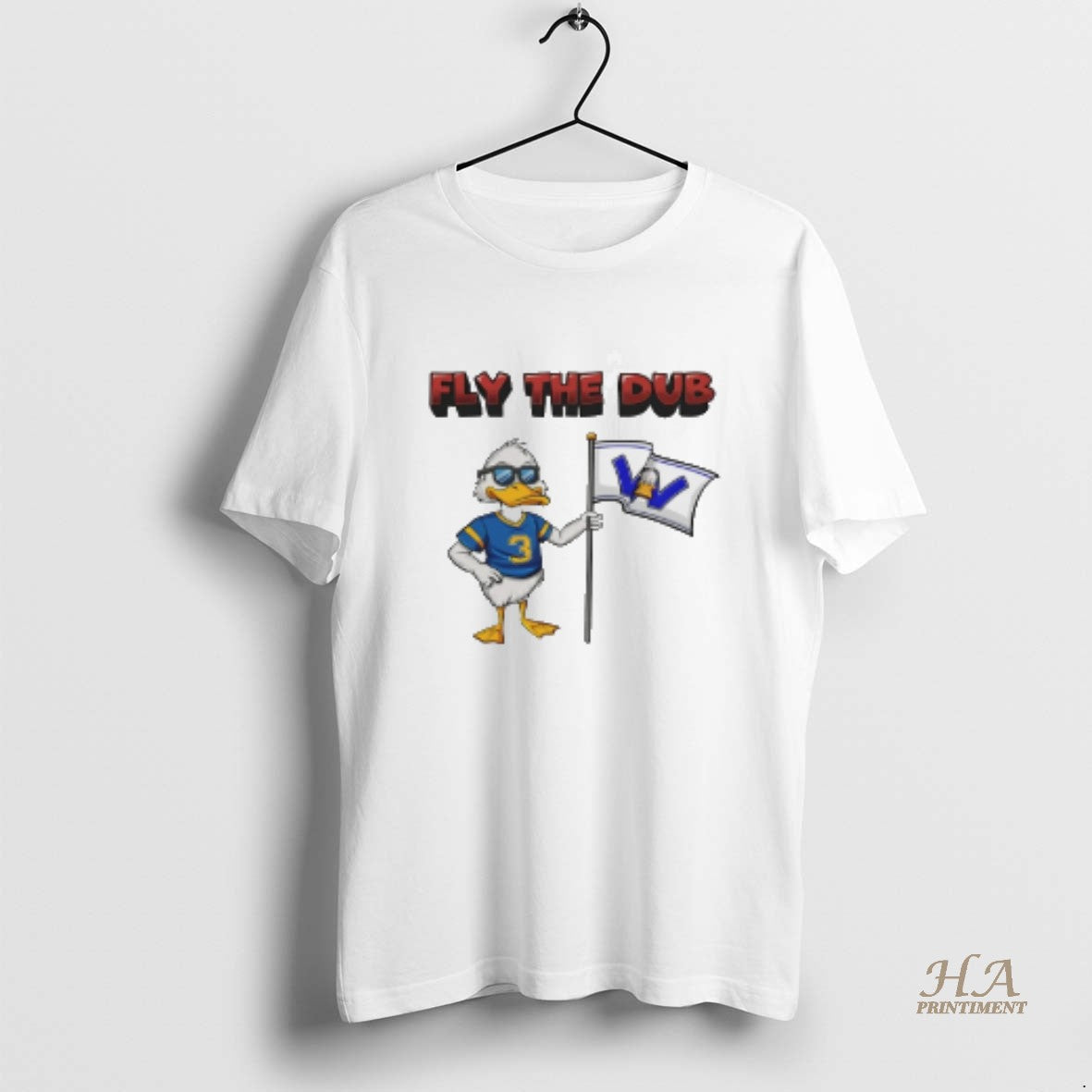 Official Ducks Sports Fly The Dub Blue Mascot T-Shirts, Hoodie, Sweatshirt | InkNestWear.com