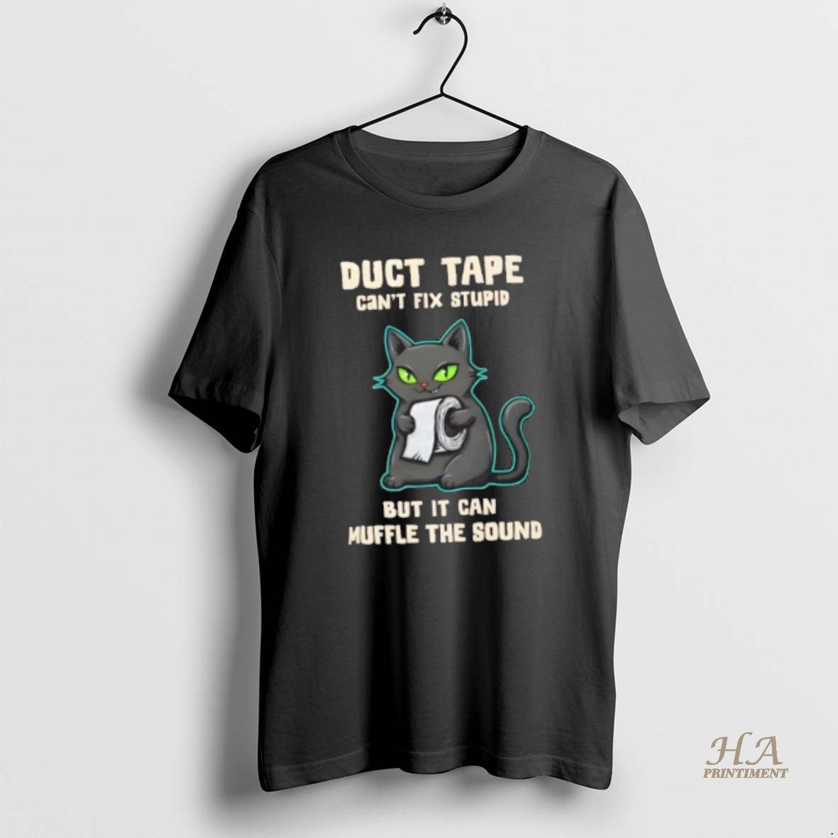 Official Duct Tape Cant Fix Stupid Cat Sarcasm T-Shirts, Hoodie, Sweatshirt | InkNestWear.com