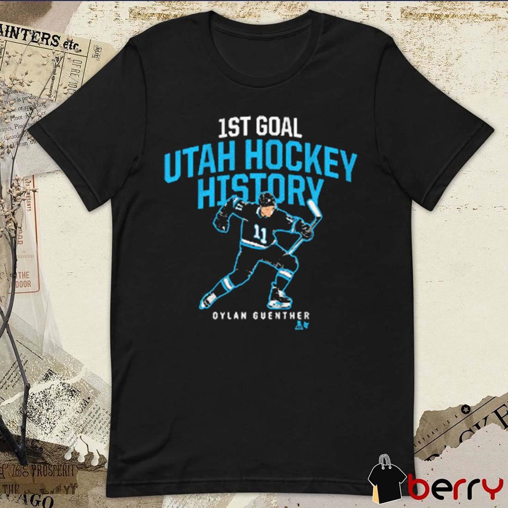 Dylan Guenther 1st Goal Utah Hockey Club NHL History t-shirt