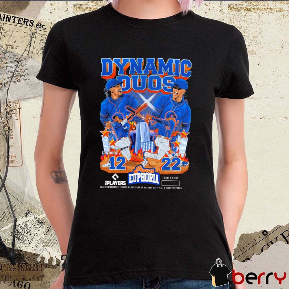 Dynamic Duos Lindor X Soto New York Mets MLB Players Planet Euphoria Artwork 2026 t-shirt