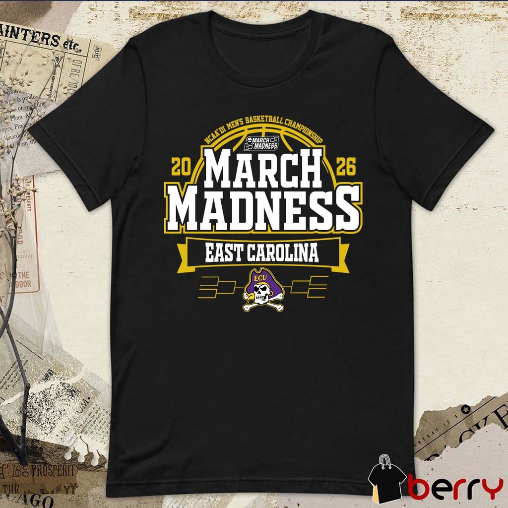 East Carolina Pirates 2026 NCAA DI Men’s Basketball Championship March Madness Bound t-shirt