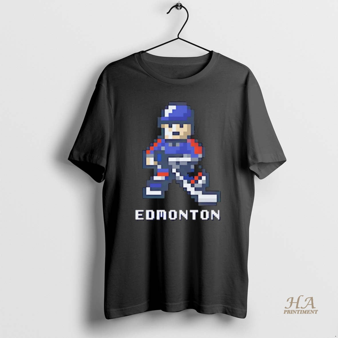Official Edmonton Oilers Hockey Player 8 Bit Pixel Christmas T-Shirts, Hoodie, Sweatshirt | InkNestWear.com